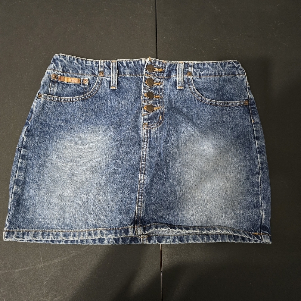Lei Denim Blue Mini Skirt Juniors Size 9